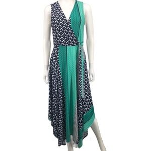 Superfoxx Handkerchief Faux Wrap Dress